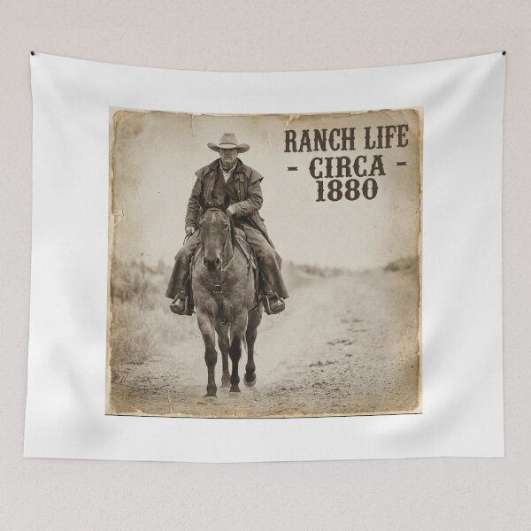 Item preview, Ranch Life Circa 1880 – Vintage Cowboy Western Aesthetic designed and sold by sedyCompany.