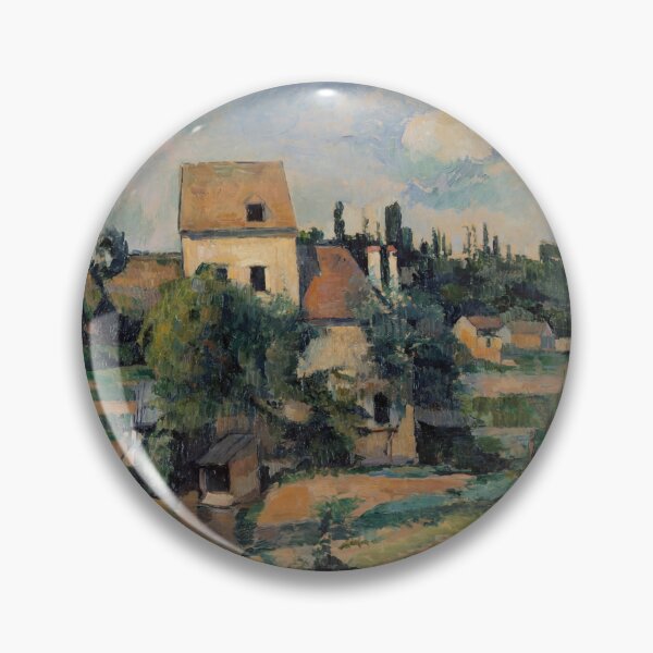 Item preview, Mill on the Couleuvre at Pontoise by Paul Cézanne: Serene Village Landscape Poster designed and sold by artofuniverse.