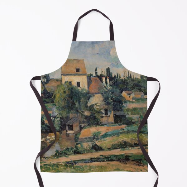 Item preview, Mill on the Couleuvre at Pontoise by Paul Cézanne: Serene Village Landscape Poster designed and sold by artofuniverse.