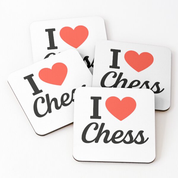 Item preview, I Love Chess | Strategic Game Typography | Chess Enthusiast & Mind Sport Design designed and sold by PaintedPixels01.