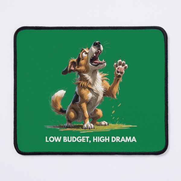 Item preview, Low Budget. High Drama – Scruffy Dog Illustration designed and sold by PAPIRO SIGLO XXI.
