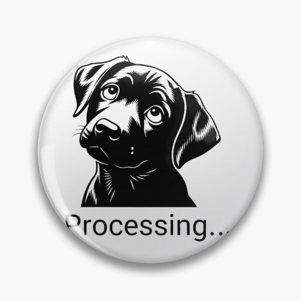 Aperçu de l'œuvre Black Puppy Processing créée et vendue par Pollock.