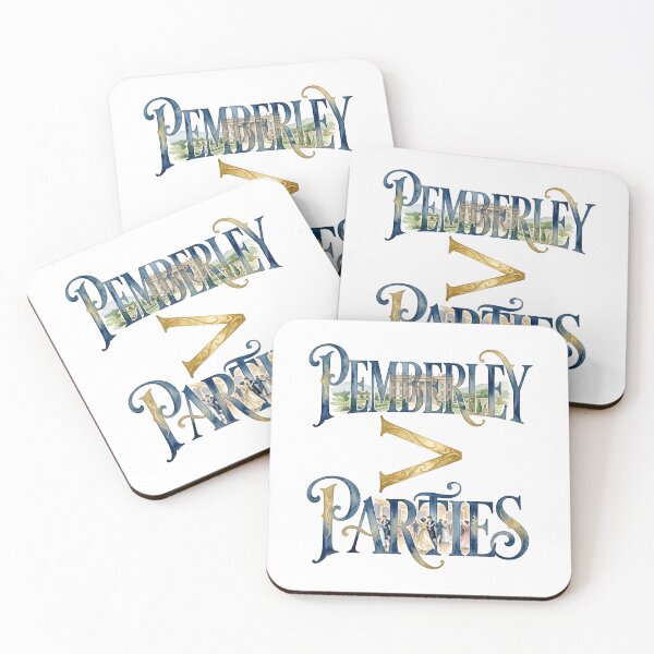 Item preview, Pemberley Over Parties Landscape Lettering Pride And Prejudice designed and sold by Fenay Designs.