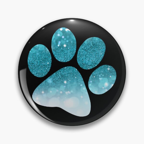 Item preview, Cute Glittery Blue Paws Prints designed and sold by Alecsandra.