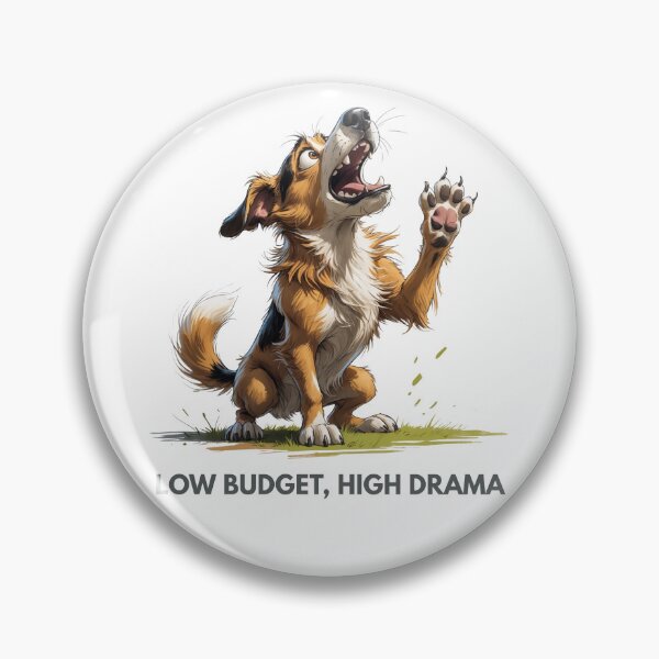 Item preview, Low Budget. High Drama – Funny Scruffy Dog Illustration designed and sold by PAPIRO SIGLO XXI.