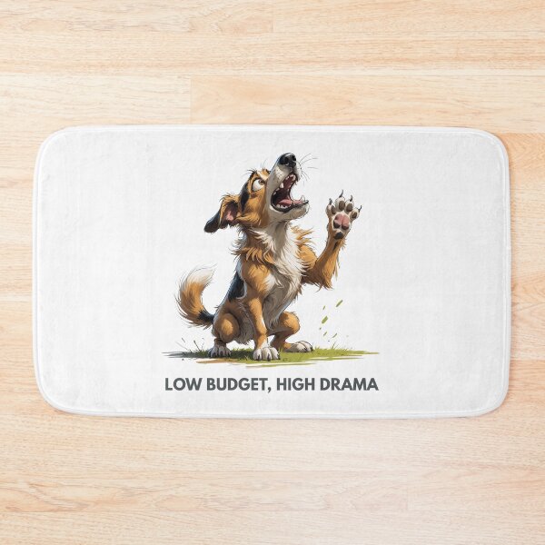 Item preview, Low Budget. High Drama – Funny Scruffy Dog Illustration designed and sold by PAPIRO SIGLO XXI.