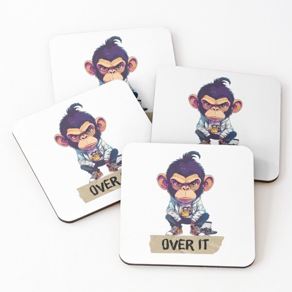 Item preview, Over It Monkey – Streetwear Attitude Art designed and sold by sorryNOTsorry.brand.