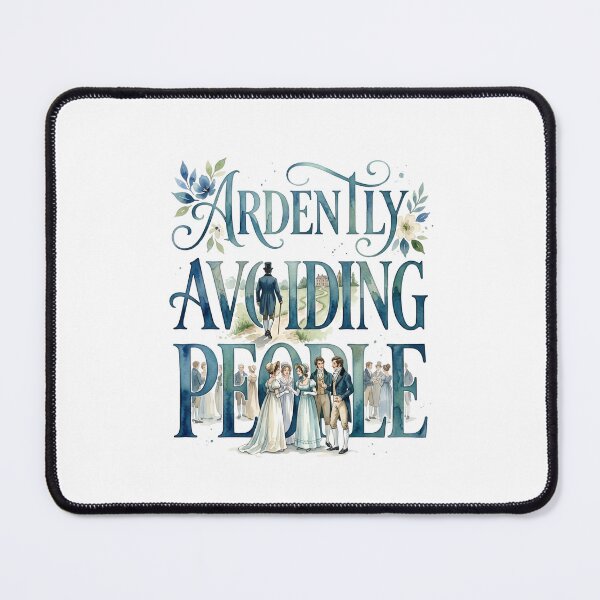 Item preview, Ardently Avoiding People Watercolor Pride And Prejudice designed and sold by Fenay Designs.