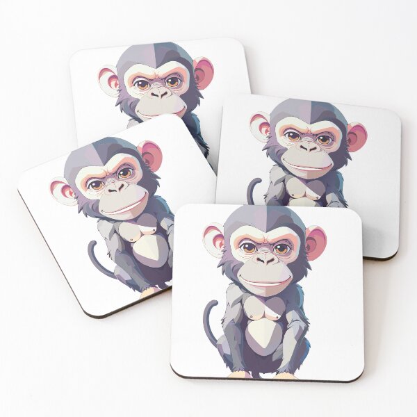 Item preview, Cute Baby Chimp – Adorable Cartoon Illustration designed and sold by sorryNOTsorry.brand.