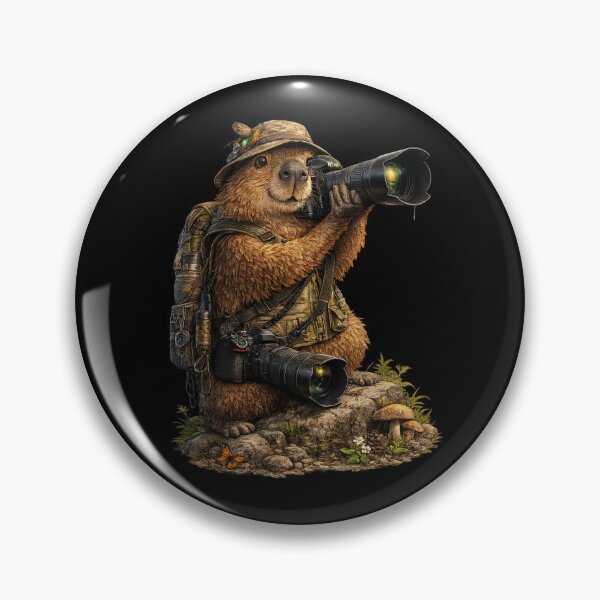 Item preview, Capybara the Wildlife Photographer designed and sold by HubCreates.