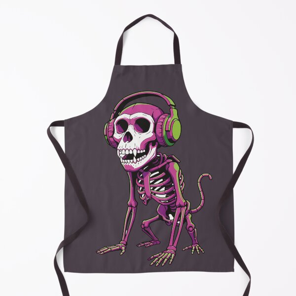 Item preview, Neon Monkey Skull – Vibrant Headphones Art designed and sold by sorryNOTsorry.brand.