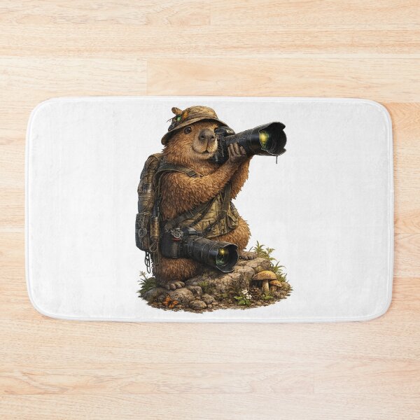 Item preview, Capybara the Wildlife Photographer designed and sold by HubCreates.