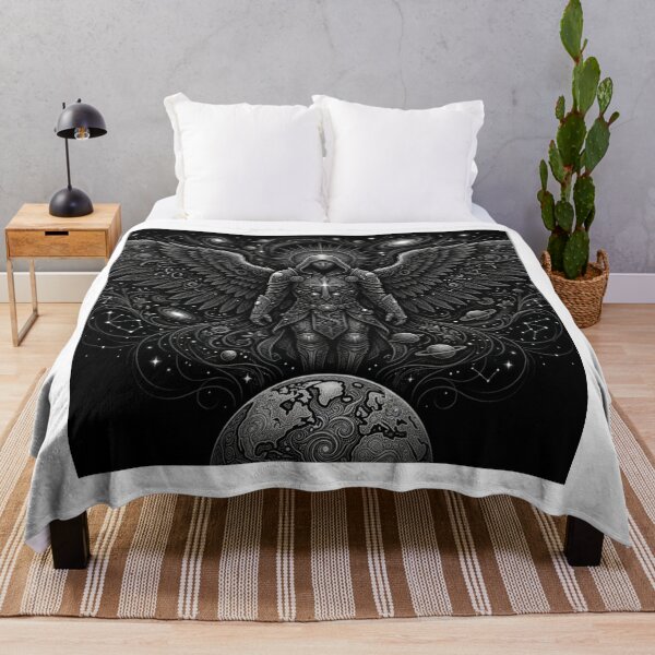 Item preview, Dark Celestial Archangel – Gothic Cosmic Angel Artwork designed and sold by sedyCompany.