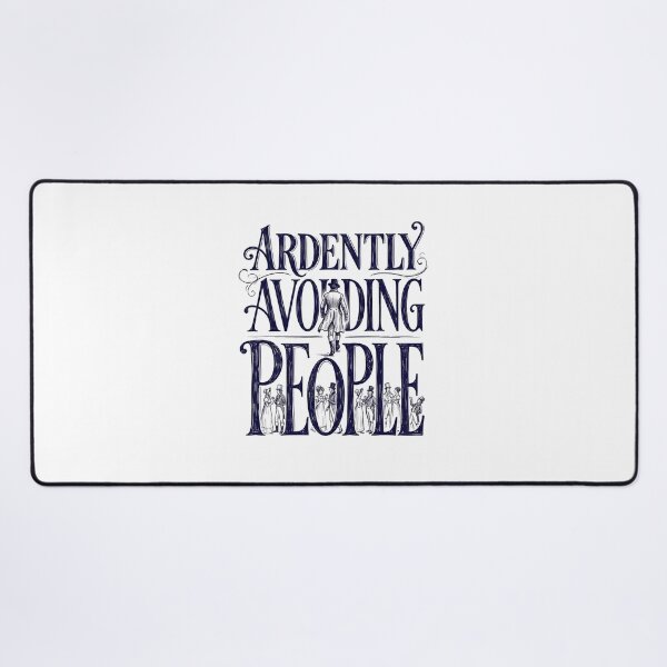 Item preview, Ardently Avoiding People Dark Sketch Pride And Prejudice designed and sold by Fenay Designs.