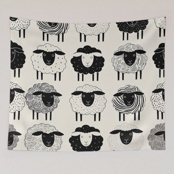 Item preview, Sheep and Goat – Minimal Charm   designed and sold by Vanich-Panich.