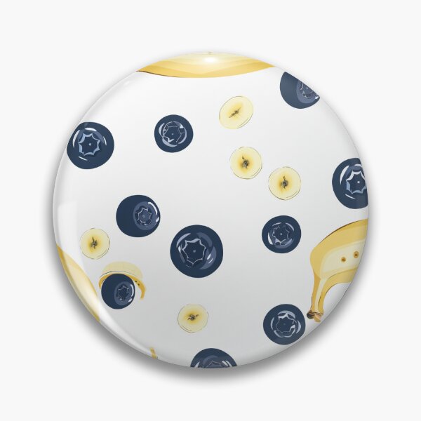 Item preview, A seamless pattern with bananas and blueberries for Scott Hunter's smoothie designed and sold by stupidwolfbird.