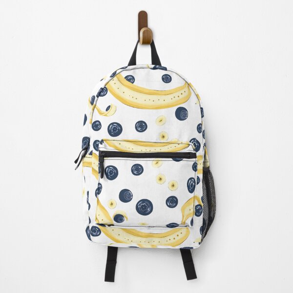 Item preview, A seamless pattern with bananas and blueberries for Scott Hunter's smoothie designed and sold by stupidwolfbird.