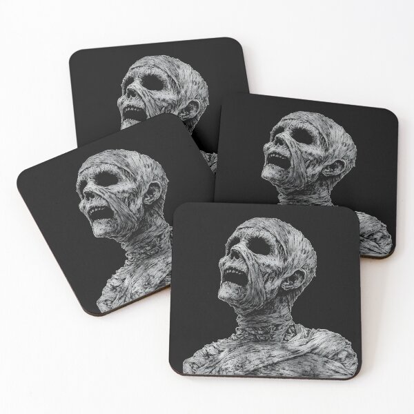 Item preview, Creepy Mummy Skull Dark Gothic Horror Illustration designed and sold by Shoot-The-Moon.