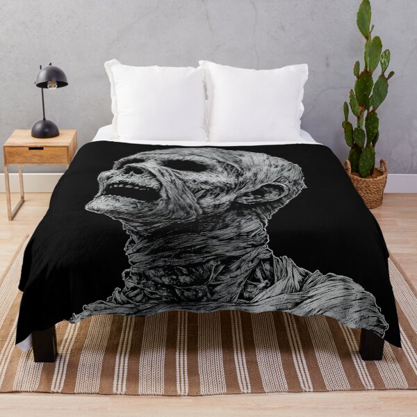 Item preview, Creepy Mummy Skull Dark Gothic Horror Illustration designed and sold by Shoot-The-Moon.