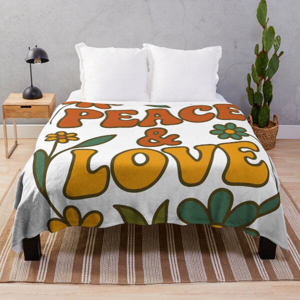 Artikelvorschau, Frieden und Liebe – Retro-Blumen-Hippie-Design entworfen und verkauft von sorryNOTsorry.brand.