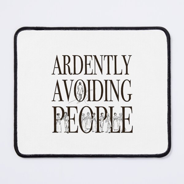 Item preview, Ardently Avoiding People Silhouette Pride And Prejudice designed and sold by Fenay Designs.