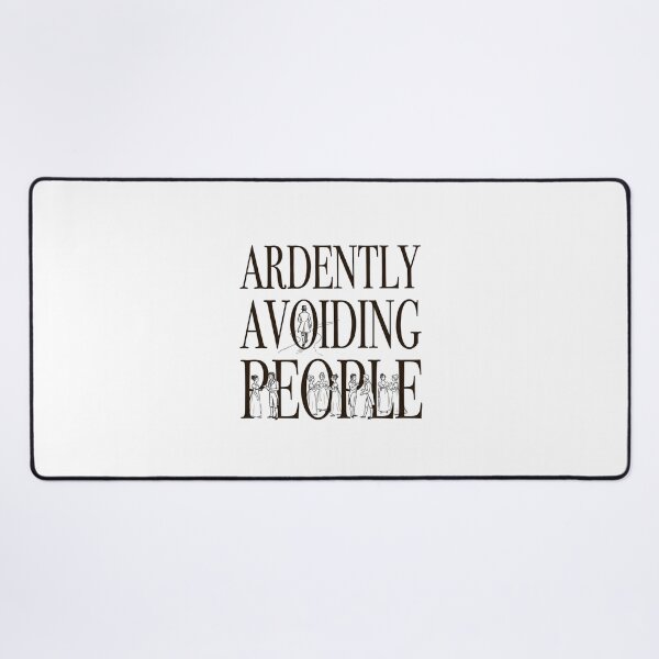 Item preview, Ardently Avoiding People Silhouette Pride And Prejudice designed and sold by Fenay Designs.