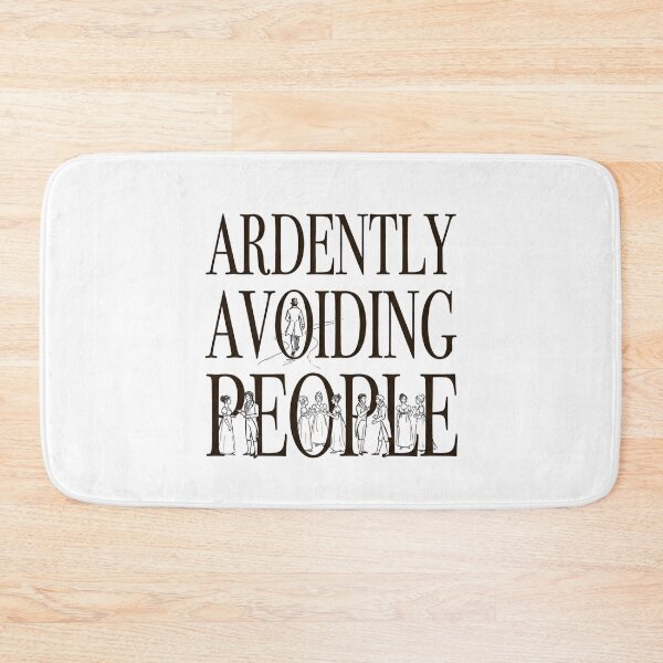 Item preview, Ardently Avoiding People Silhouette Pride And Prejudice designed and sold by Fenay Designs.
