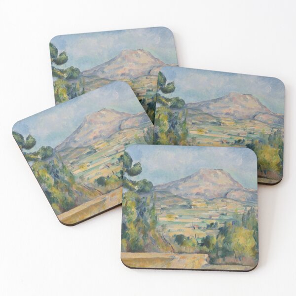 Aperçu de l'œuvre Montagne Sainte Victoire de Paul Cézanne : Paysage postimpressionniste Poster créée et vendue par artofuniverse.