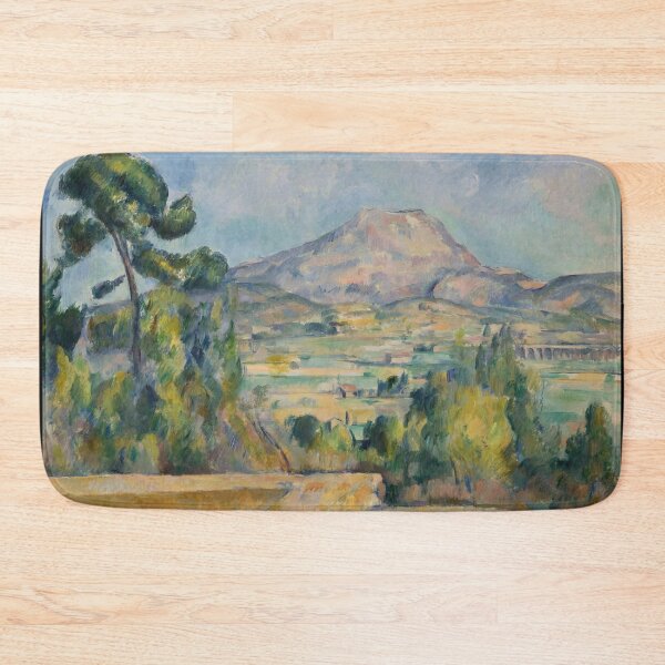 Aperçu de l'œuvre Montagne Sainte Victoire de Paul Cézanne : Paysage postimpressionniste Poster créée et vendue par artofuniverse.
