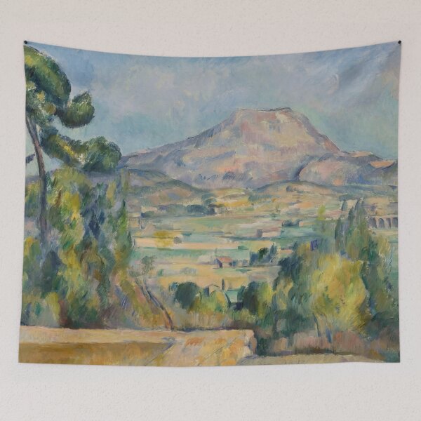 Item preview, Montagne Saint Victoire by Paul Cézanne: Post Impressionist Landscape Poster designed and sold by artofuniverse.