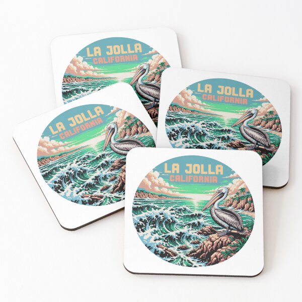 Item preview, La Jolla California Pixel Art Pelican designed and sold by CircinusStore.