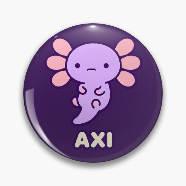 Item preview, Purple Axi Axolotl Kawaii Art Sea Life designed and sold by SplashTastic.