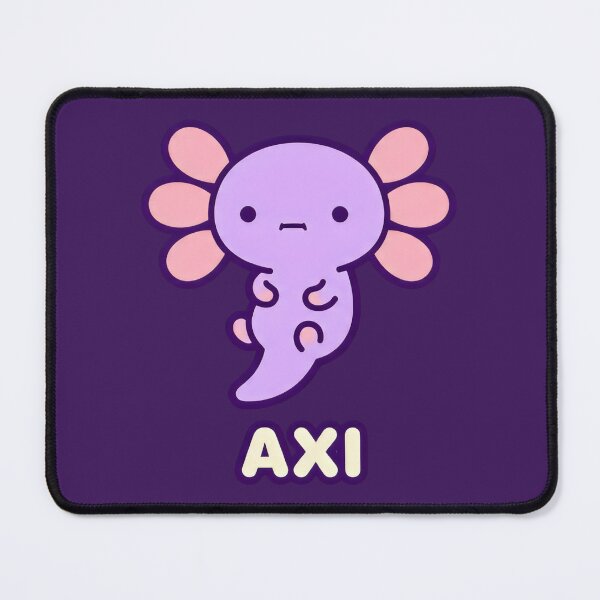 Item preview, Purple Axi Axolotl Kawaii Art Sea Life designed and sold by SplashTastic.
