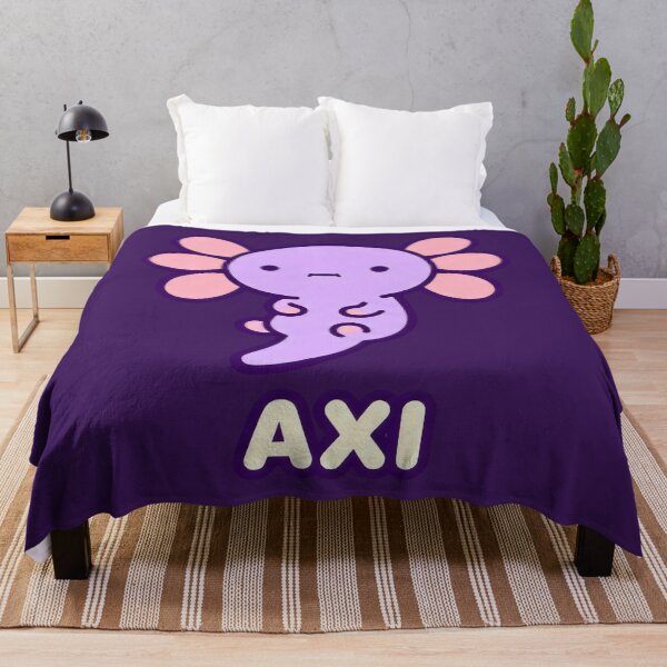 Item preview, Purple Axi Axolotl Kawaii Art Sea Life designed and sold by SplashTastic.