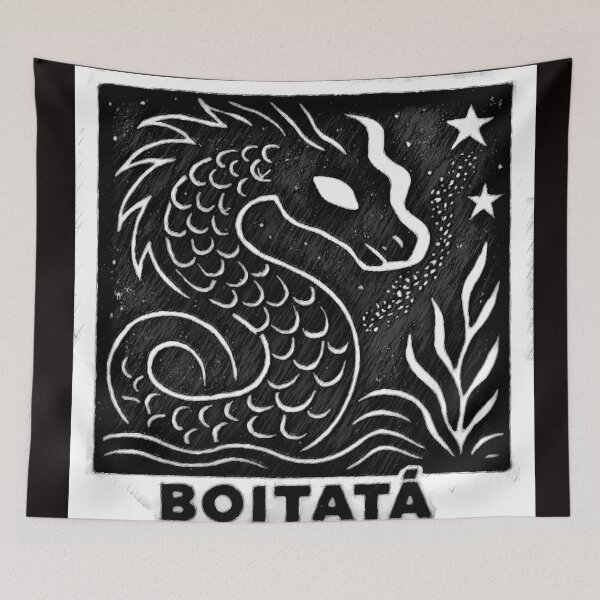 Item preview, Boitatá Cordel – The Fiery Serpent of the Depths – Brazilian Mythology #1 designed and sold by Helios Be. Lavsh.