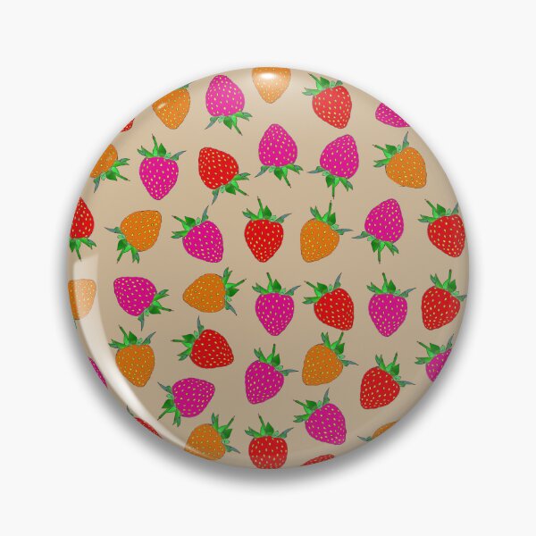 Item preview, Cute Strawberry Pattern – Colorful Fruit Aesthetic designed and sold by drtalha.