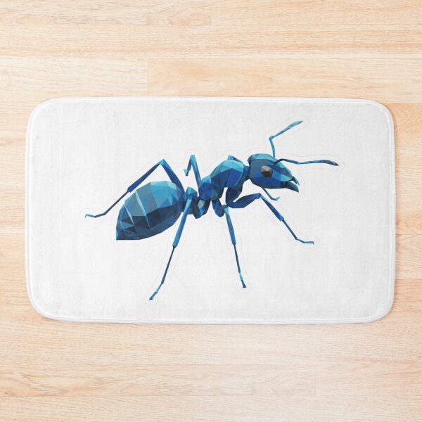 Item preview, Blue Glass Ant – Low Poly Art in Cool Tones for Tech Accessories designed and sold by bsbd-action.