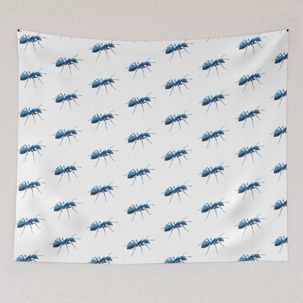 Item preview, Blue Glass Ant – Low Poly Art in Cool Tones for Tech Accessories designed and sold by bsbd-action.