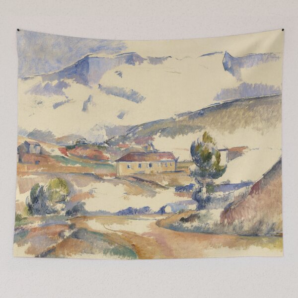 Item preview, Paul Cézanne Poster: Montagne Sainte Victoire from Near Gardanne: Serene French Landscape designed and sold by artofuniverse.