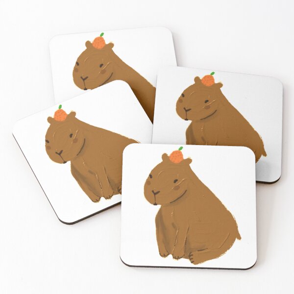 Item preview, orange head capybara designed and sold by milpees.