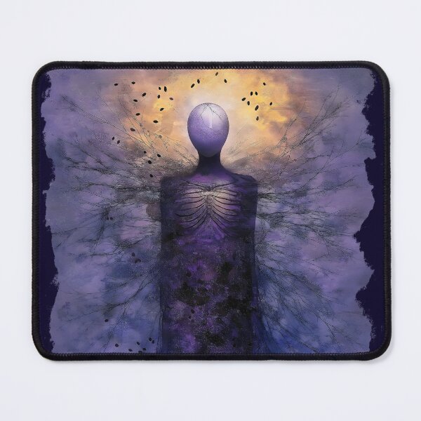 Item preview, Cosmic Humanoid Figure With Roots Surreal Spiritual designed and sold by Shoot-The-Moon.