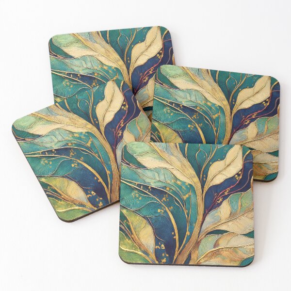 Item preview, Beautiful leaves in stained glass style designed and sold by Photopat.