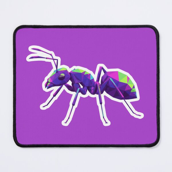Item preview, Neon Cyberpunk Ant – Geometric Sticker for Retrofuturistic Culture Fans designed and sold by bsbd-action.