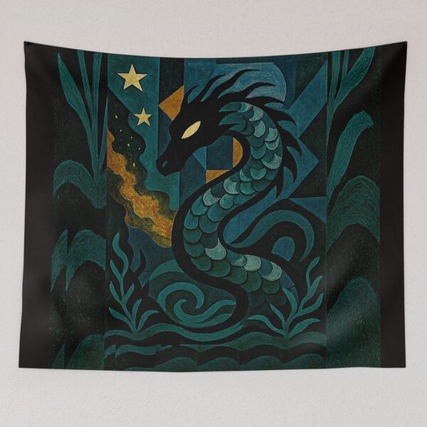 Item preview, Boitatá – The Fiery Serpent of the Depths – Brazilian Mythology #3 designed and sold by Helios Be. Lavsh.