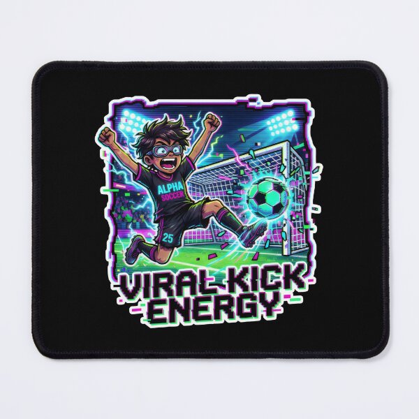 Item preview, Viral Kick Energy Soccer Anime Sports Art designed and sold by SplashTastic.