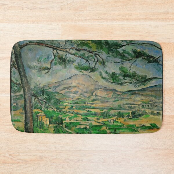 Aperçu de l'œuvre Mont Sainte Victoire de Paul Cézanne : Paysage postimpressionniste Poster créée et vendue par artofuniverse.