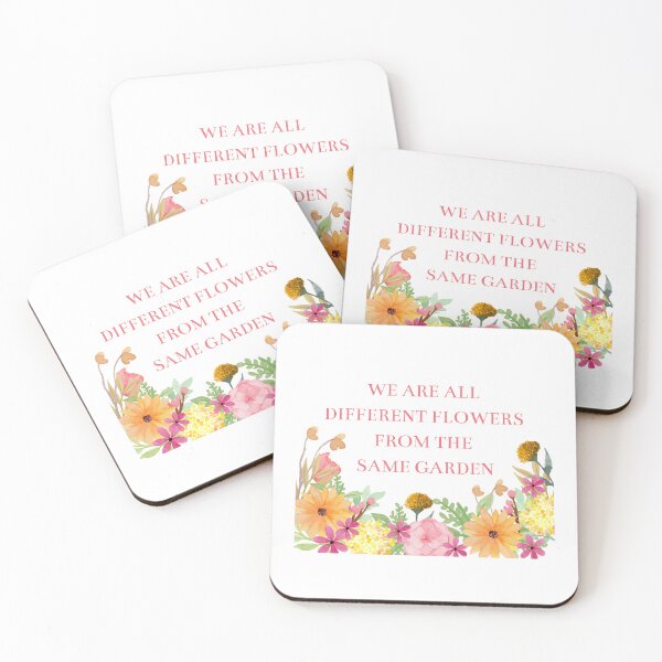 Item preview, We are all different flowers from the same garden designed and sold by BlissThreads.