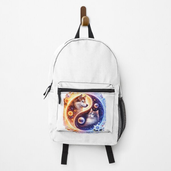 Item preview, Cosmic Yin Yang: The Balance of the Wolf and the Cat designed and sold by Skully-Studio.