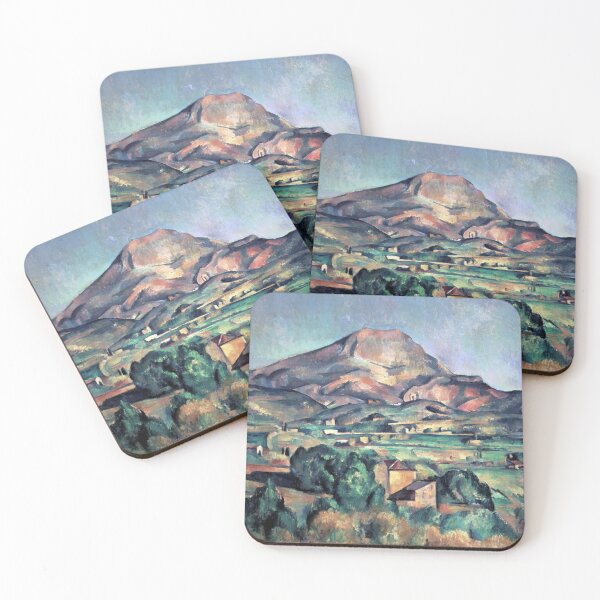 Aperçu de l'œuvre Style Mont Sainte Victoire par Paul Cézanne : Paysage postimpressionniste Poster créée et vendue par artofuniverse.