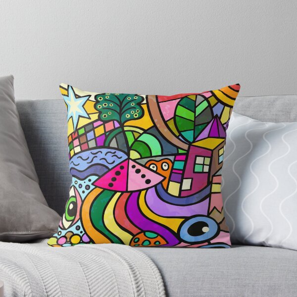 Item preview, Doodle Wonderland Zany Abstract Landscape  designed and sold by Prawny.